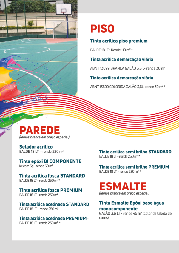 Tintas Acrílicas, Epóxi e Poliuretano (PU) - Imagem 3